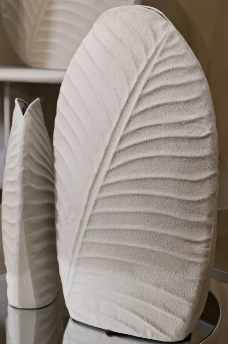 Vase Dune en relief couleur Neutre