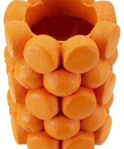 Vase en polyrésine motif Oranges Orange