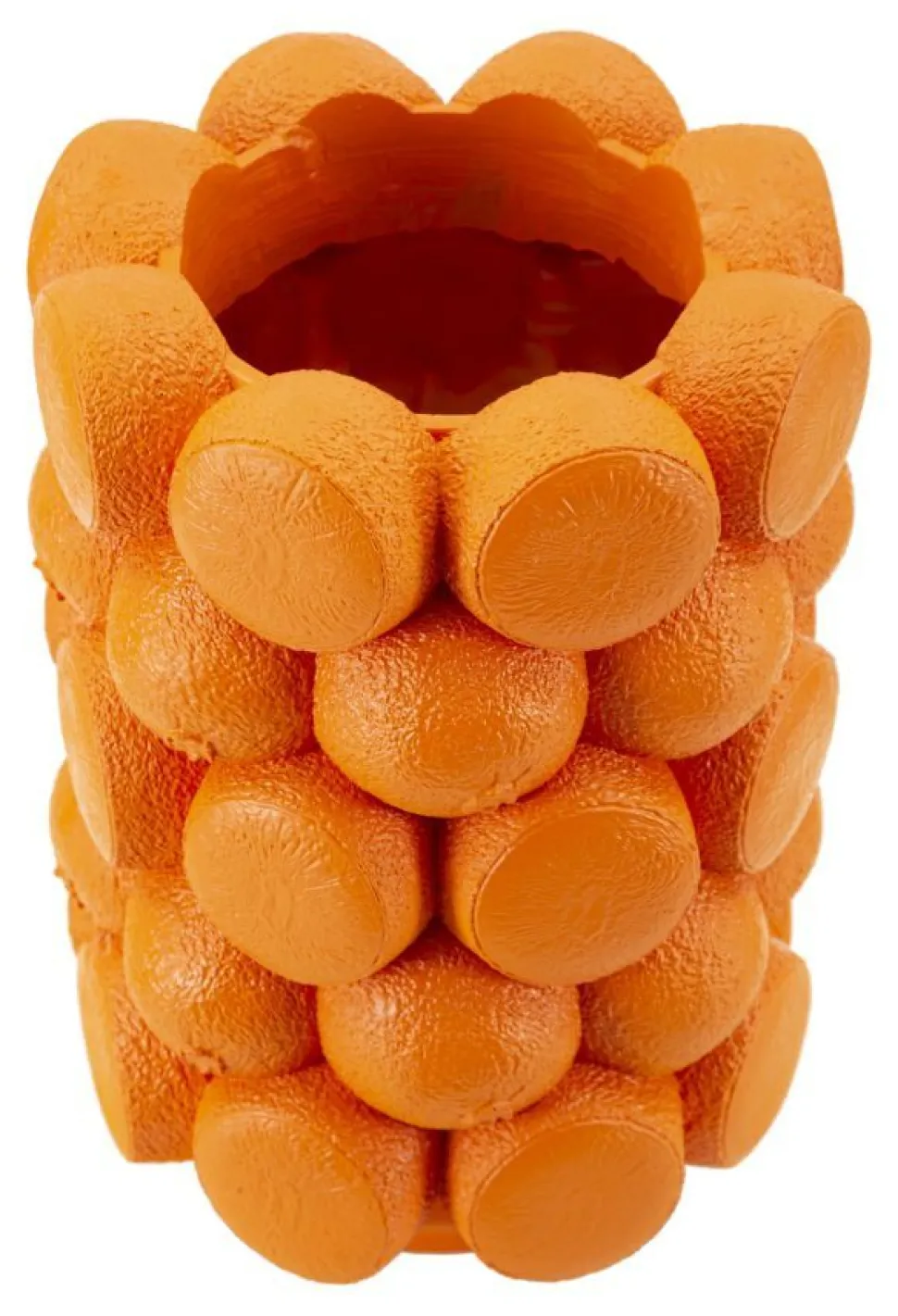 Vase en polyrésine motif Oranges Orange