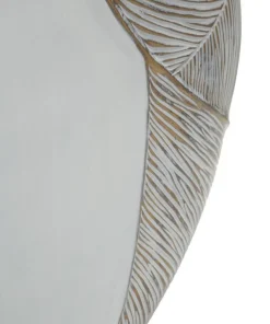 Vase en résine Ho Chi Minh Blanc et doré