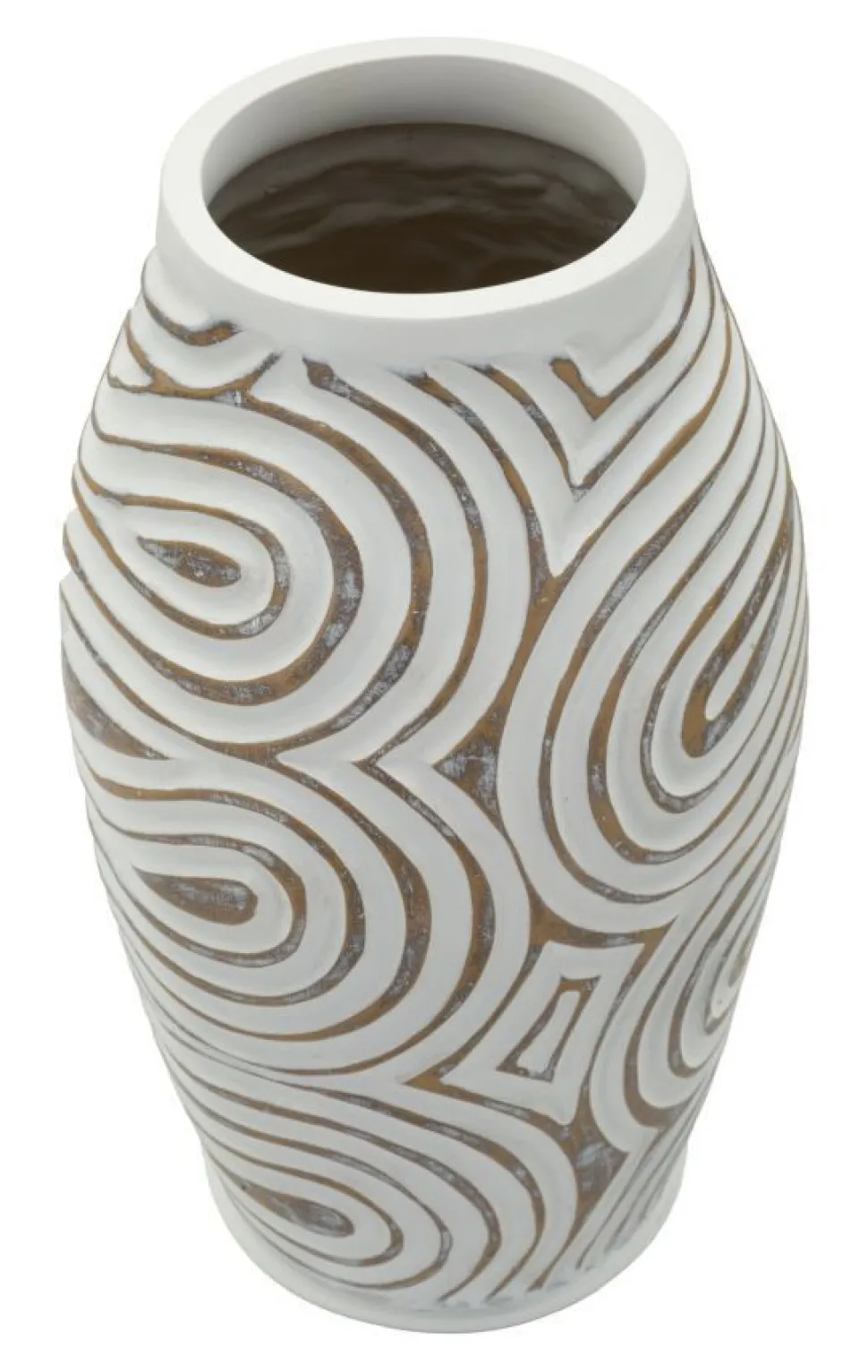 Vase en résine Oblix décorations en spirale