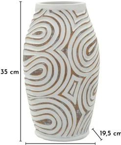 Vase en résine Oblix décorations en spirale