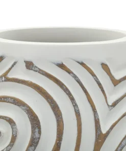 Vase en résine Oblix décorations en spirale