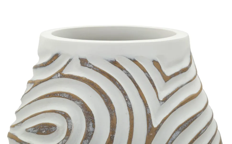 Vase en résine Oblix décorations en spirale