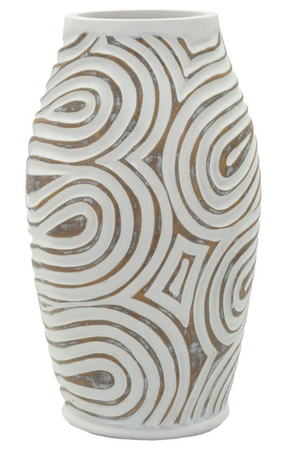 Vase en résine Oblix décorations en spirale