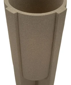 Vase géométrique Moai effet sculptural couleur Terre