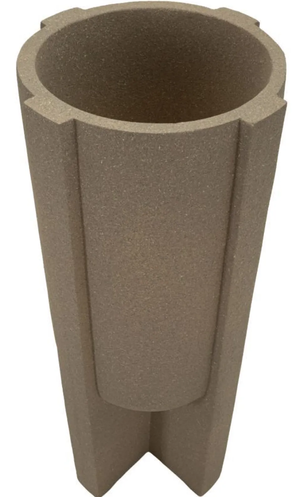 Vase géométrique Moai effet sculptural couleur Terre