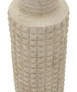 Vase haut en surface sablée couleur Pierre naturelle
