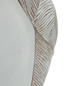 Vase Ho Chi Minh Résine Blanche et Dorée