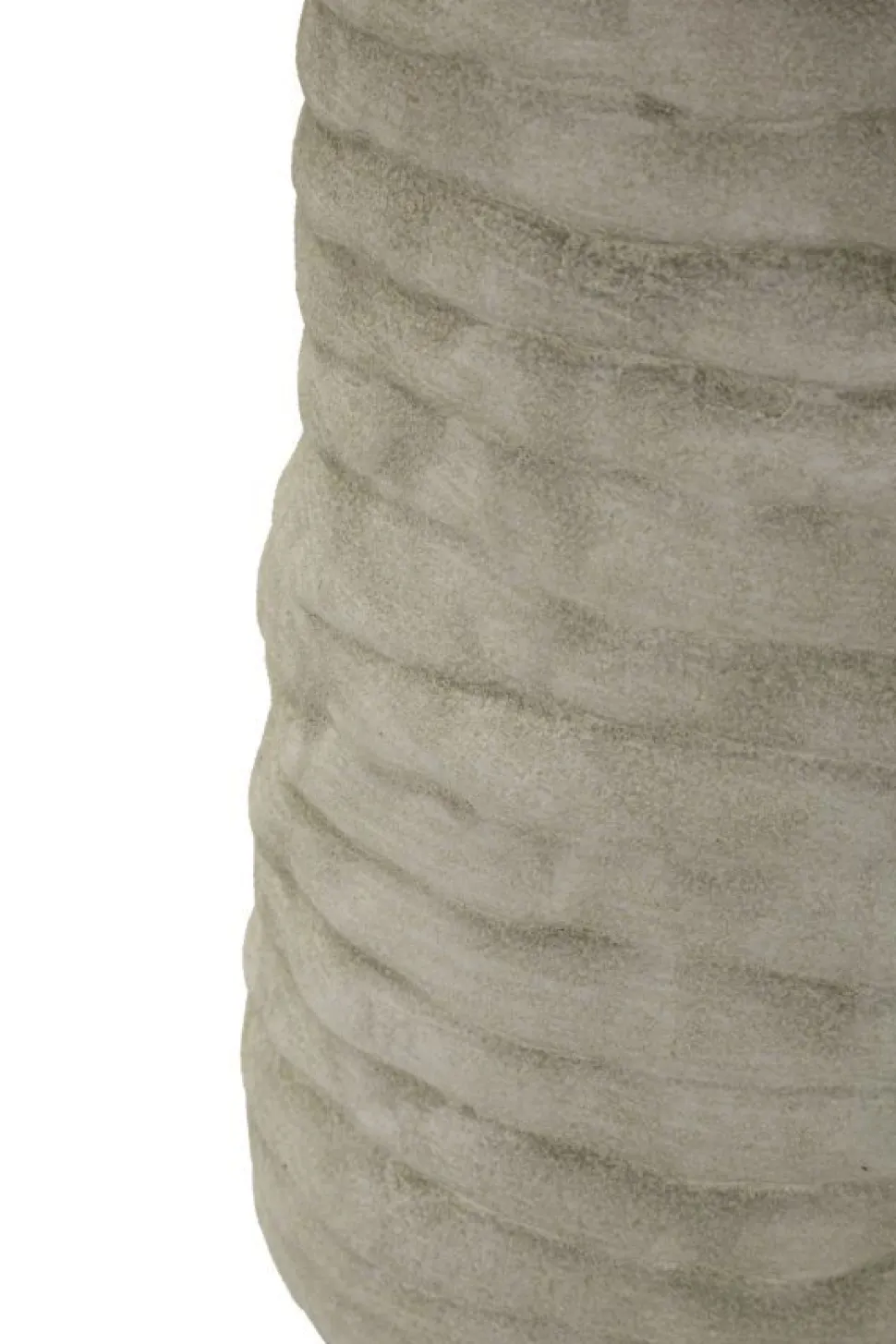 Vase ouvert Lima en céramique Beige et doré