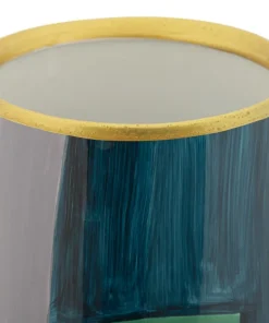 Vase Piccassy haut décoratif géométrique multicolore