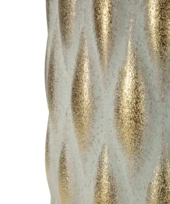 Vase Pépitas or et blanc