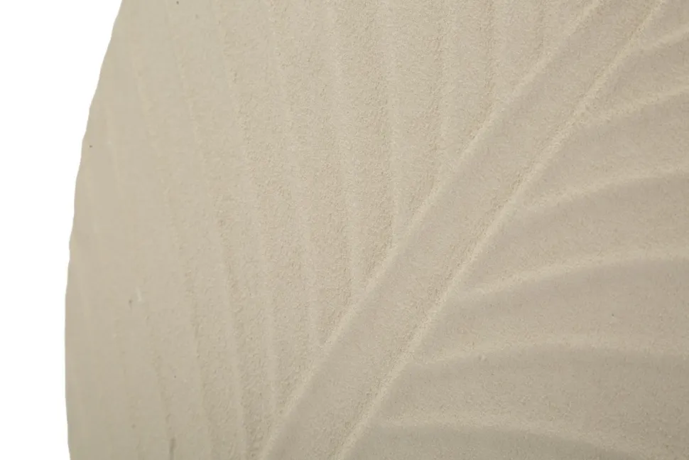 Vase rond Dune finition texturée beige