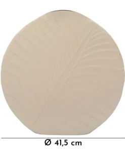 Vase rond Dune finition texturée beige