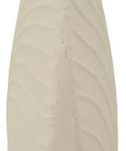 Vase rond Dune finition texturée beige