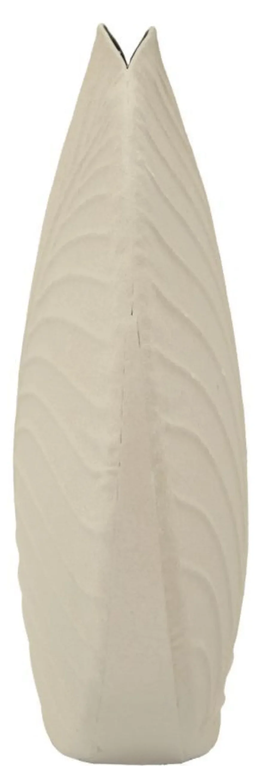 Vase rond Dune finition texturée beige
