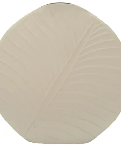 Vase rond Dune finition texturée beige