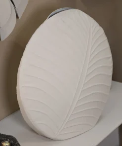 Vase rond Dune finition texturée beige