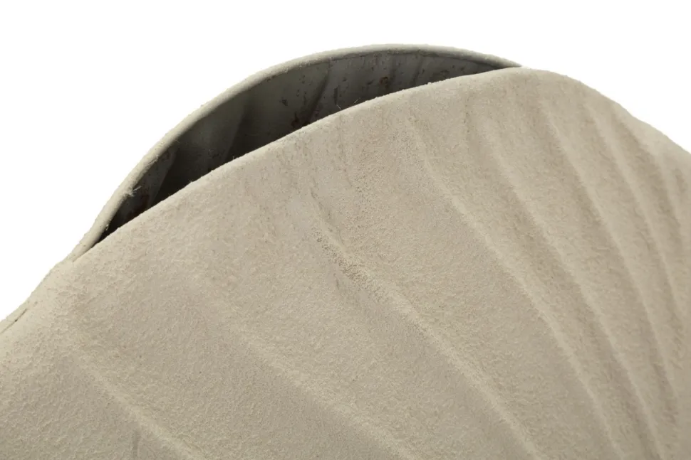 Vase rond Dune finition texturée beige