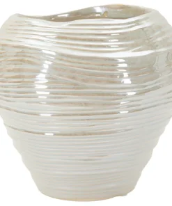 Vase rond effet perlé