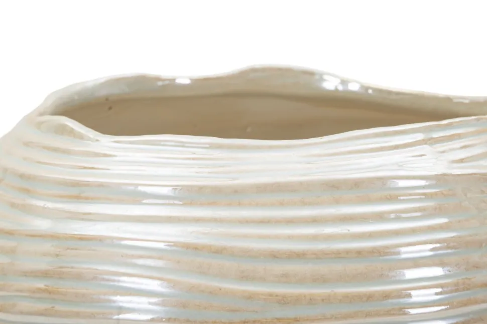 Vase rond Perly finition nacrée