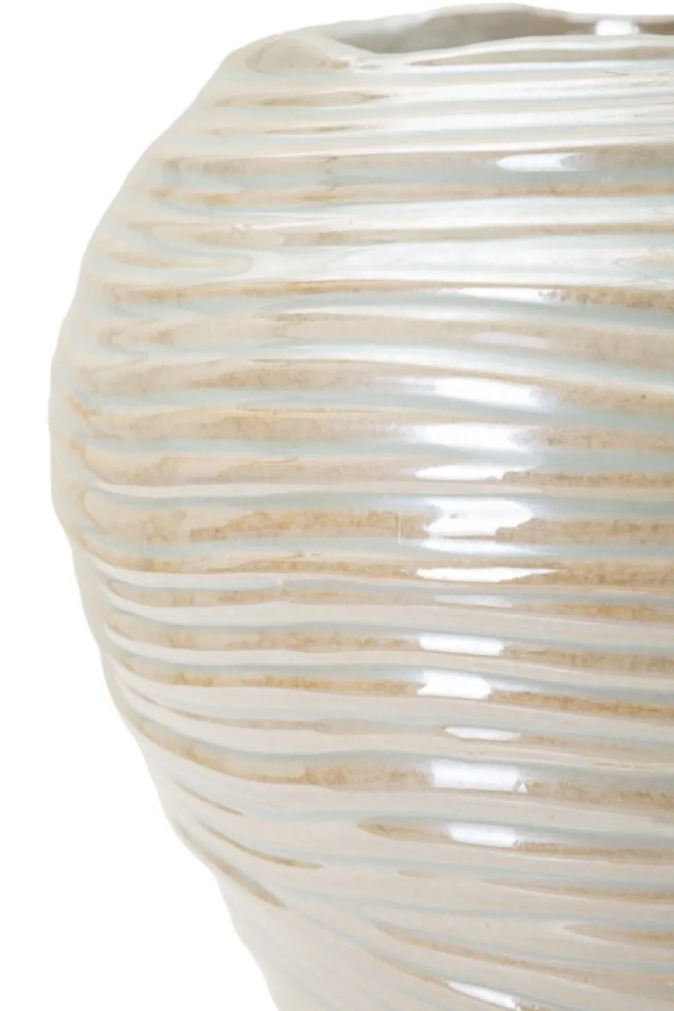 Vase rond Perly finition nacrée