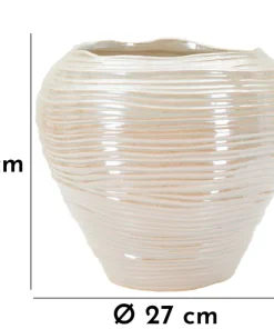 Vase rond Perly finition nacrée