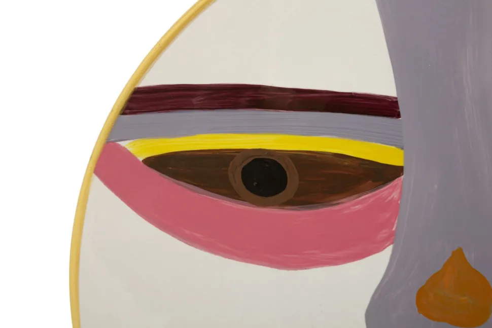 Vase rond Piccassy design cubiste couleurs vives