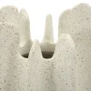 Vase sculptural en résine polyester Beige