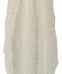 Vase sculptural en résine polyester Beige