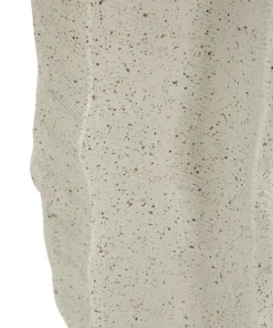 Vase sculptural en résine polyester Beige