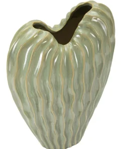 Vase sinueux finition brillante couleur neutre