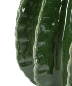 Vase sphérique vert vif