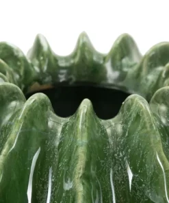 Vase sphérique vert vif