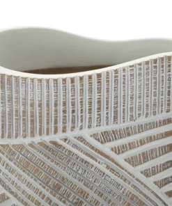 Vase Woodey Résine effet Bois