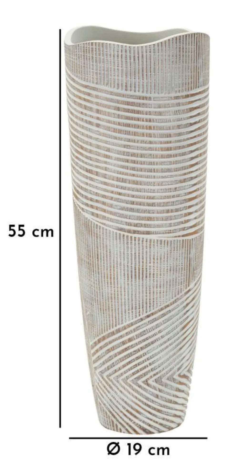 Vase Woodey Résine effet Bois