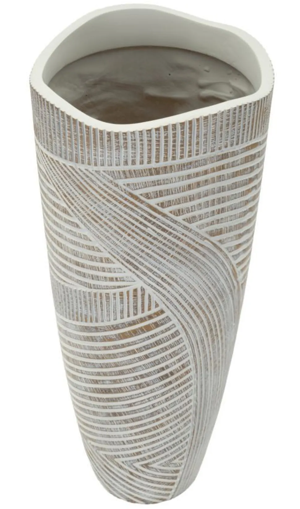 Vase Woody Résine effet Bois