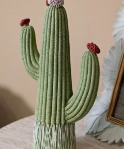 Végétation décorative Cactus Stons vert avec fleurs colorées
