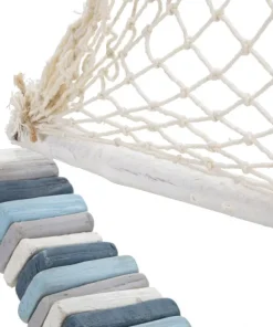 Voilier en bois massif avec voile en tissu et coque multicolore