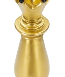 Évêque d'échecs Polyrésine Doré décorations Noires